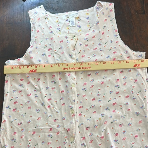 Carole Hickman Pink Sleeveless Relaxed Tank Top Pajama Sz M - Picture 9 of 12